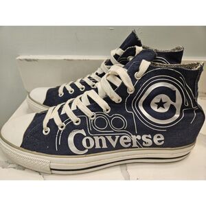 Converse 100th Anniversery Shoes Blue/ White Size 12M ‎ High Top A04673F